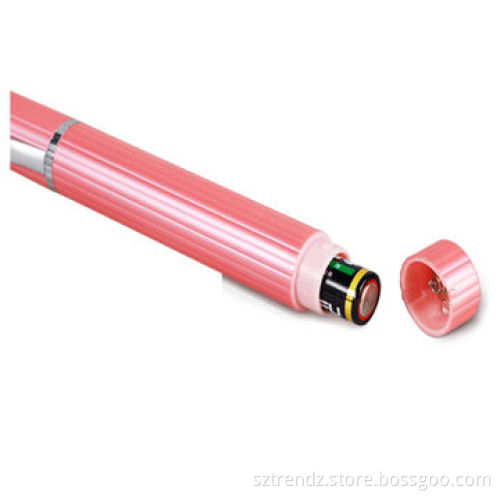 Heated wire hair remover with built-in LED light and rotatable mirror